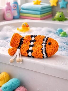 Handmade Clown Fish-Shaped Soap Saver